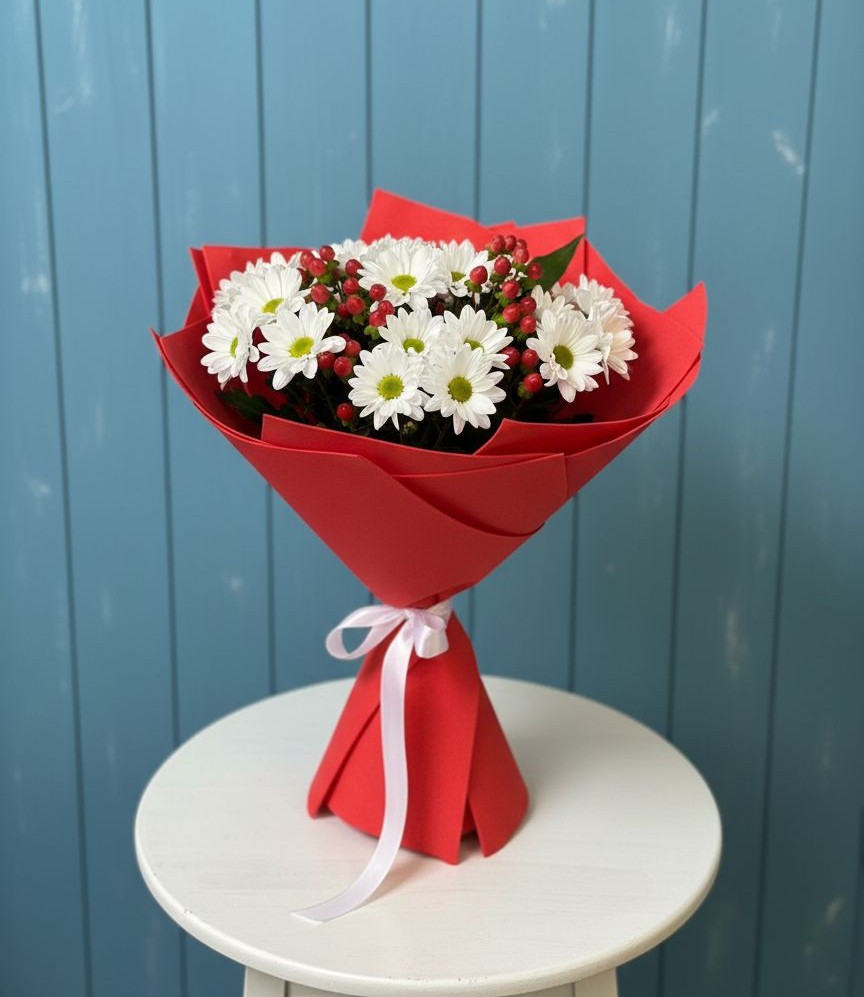 Букет цветов из: Хризантемы в Кропачёво