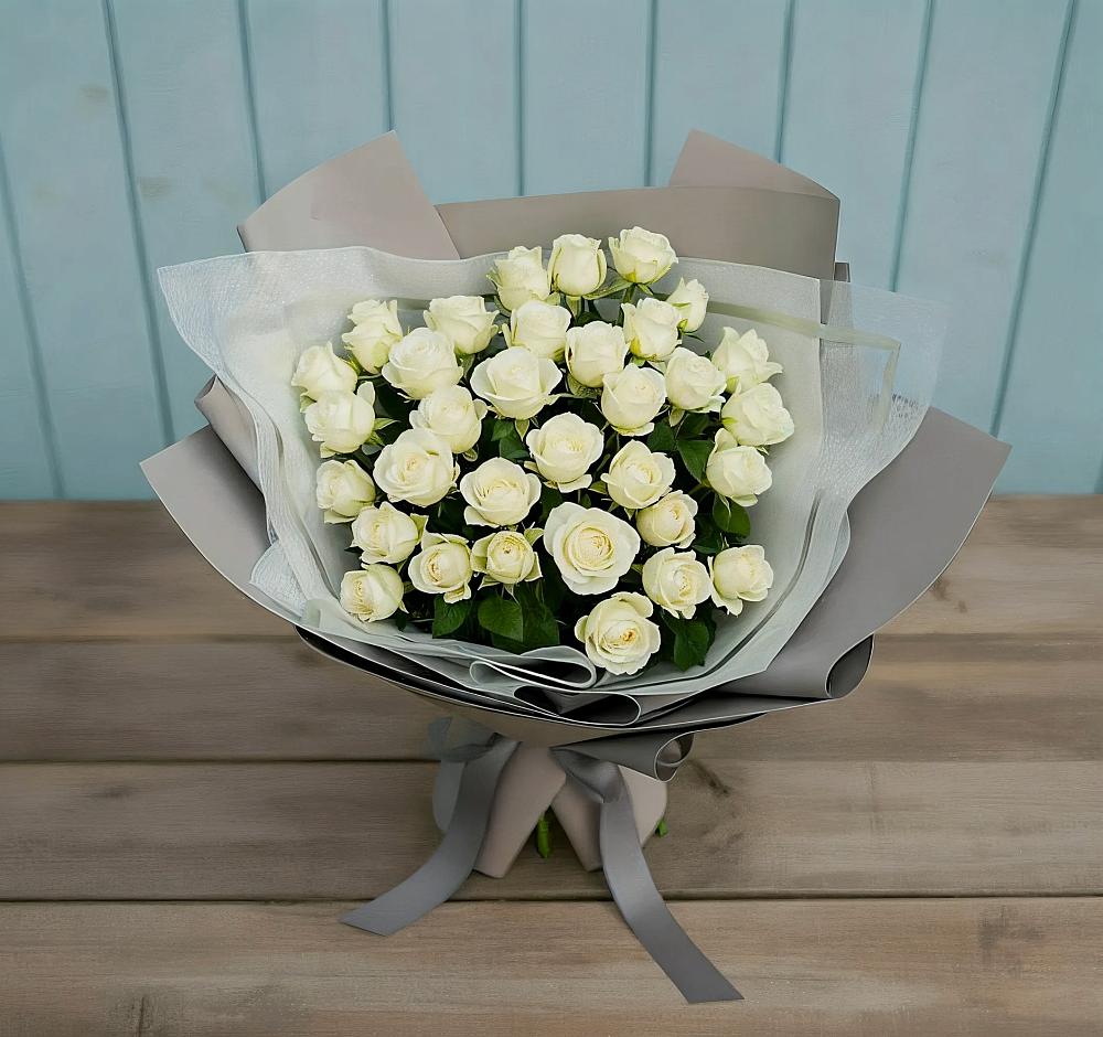 Букет Белоснежная нежность в Кропачёво