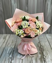Букет цветов из:  Гвоздики, Розы и Хризантемы #REPLACE_PRED# Кропачёво