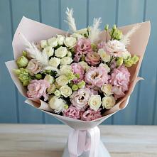 Букет цветов из:  Альстромерии и Розы в Кропачёво